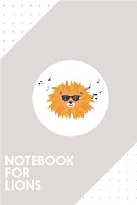 Notebook for lions