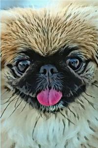 Pekingese Lovers Blank Lined Journal Notebook