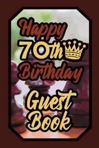 Happy 70th Birthday Guest Book