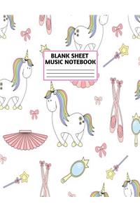 Blank Sheet Music Notebook