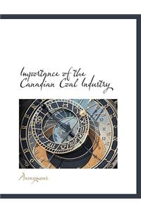 Importance of the Canadian Coal Industry