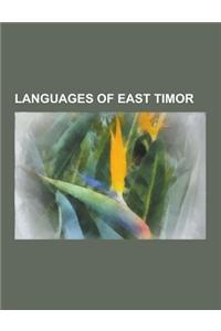 Languages of East Timor