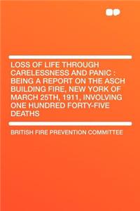 Loss of Life Through Carelessness and Panic