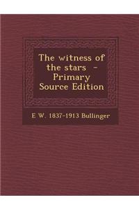 The Witness of the Stars