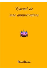 Carnet De Mes Anniversaires