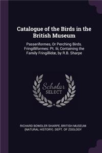 Catalogue of the Birds in the British Museum