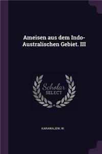 Ameisen aus dem Indo-Australischen Gebiet. III