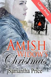 Amish Widow's Christmas Large Print