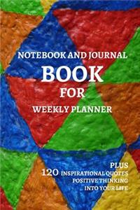 Notebook And Journal Book For Weekly Planner