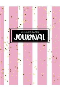 Unlined Paper Journal