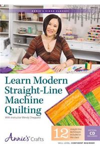 Learn Modern Straight-Line Machine Quilting Class DVD