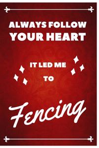 Fencing Notebook Red Cover