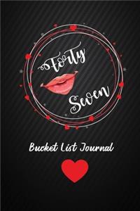 Forty Seven Bucket List Journal