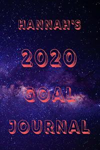 Hannah's 2020 Goal Book