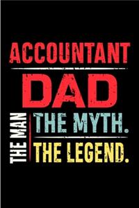 Accountant dad the man the myth. the legend