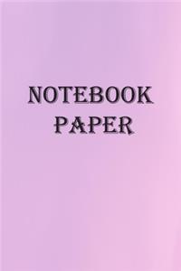 Notebook paper