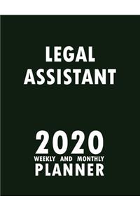 Legal Assistant 2020 Weekly and Monthly Planner