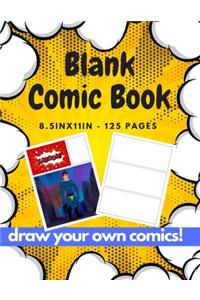 Blank Comic Book: Variety of Blank Panel layouts for Comic Book Artists