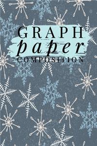 Graph Paper Composition Notebook: Graph Paper 6" x 9" Artic Snow Design Quad Ruled 4x4, Grid Paper for school student, office, kids Notebooks