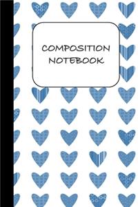 Composition Notebook: Pretty college ruled lined composition notebook