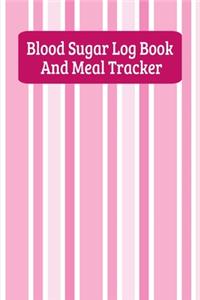 Blood Sugar Log Book And Meal Tracker