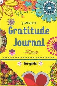 3 Minute Gratitude Journal for Girls