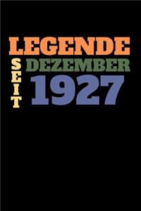 Legende seit Dezember 1927