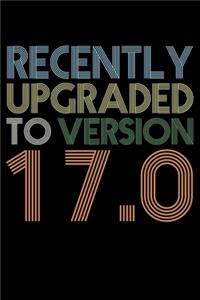 Recently Upgraded To Version 17.0