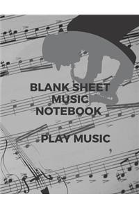 Blank Sheet Music Notebook