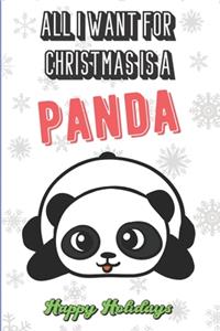 All I Want For Christmas Is A Panda
