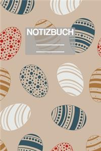 Notizbuch A5 Muster Ostereier Eier