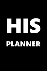 2020 Daily Planner For Men His Planner Black Font White Design 388 Pages
