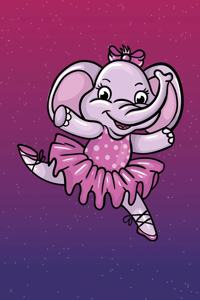 Cute Ballerina Elephant