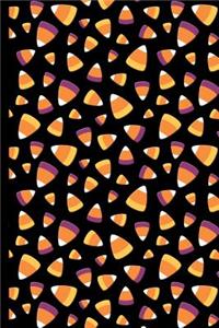 Halloween Candy Corn Pattern: College Ruled Notebook