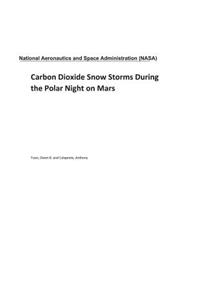 Carbon Dioxide Snow Storms During the Polar Night on Mars