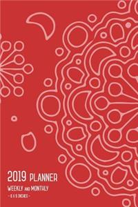 Planner 2019 Weekly and Monthly 6x9