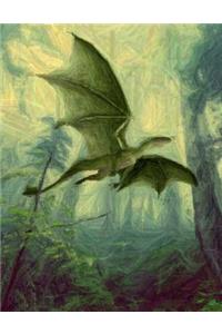 Dragon Notebook Large Size 8.5 x 11 Ruled 150 Pages Softcover