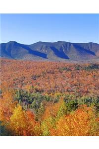Mountain Peaks Evergreens Fall Foliage School Composition Book 130 Pages