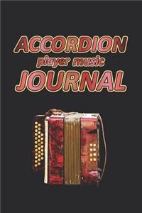 Accordion Player Music Journal