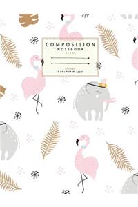 Blank Composition Notebook Unruled