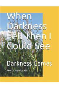 When Darkness Fell Then I Could See
