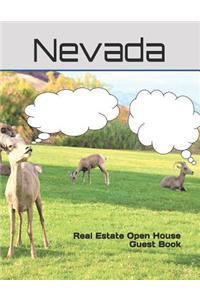 Nevada Real Estate Open House Guest Book: Nevada