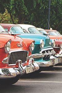 Classic Car Americana Dot Grid Notebook