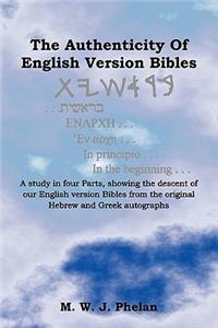 Authenticity of English Version Bibles