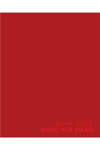 Blank Sheet Music for Piano