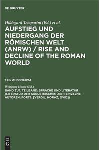 Sprache Und Literatur (Literatur Der Augusteischen Zeit