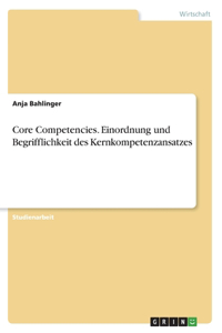 Core Competencies. Einordnung und Begrifflichkeit des Kernkompetenzansatzes