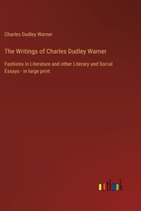 Writings of Charles Dudley Warner