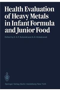 Health Evaluation of Heavy Metals in Infant Formula and Junior Food