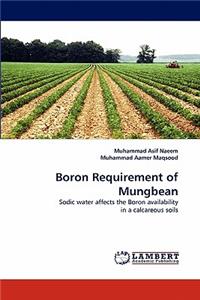 Boron Requirement of Mungbean